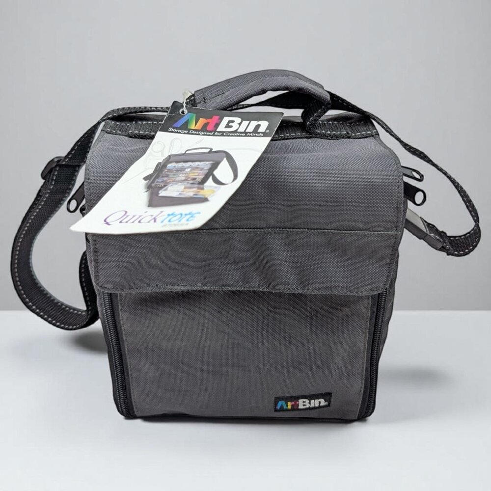 Artbin Quick Tote Shoulder Strap Totes 6 Plastic Containers Traveling Case - NEW